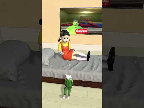 Sprunki Wenda squidgames player turn on TV Doll quidgames
