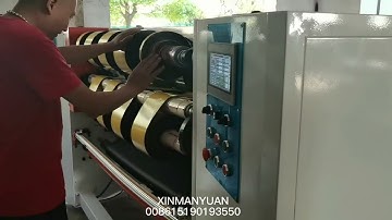 Foam tape slitting and rewinding machine