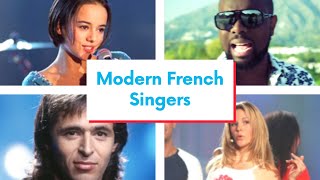 Modern French singers 🎙️