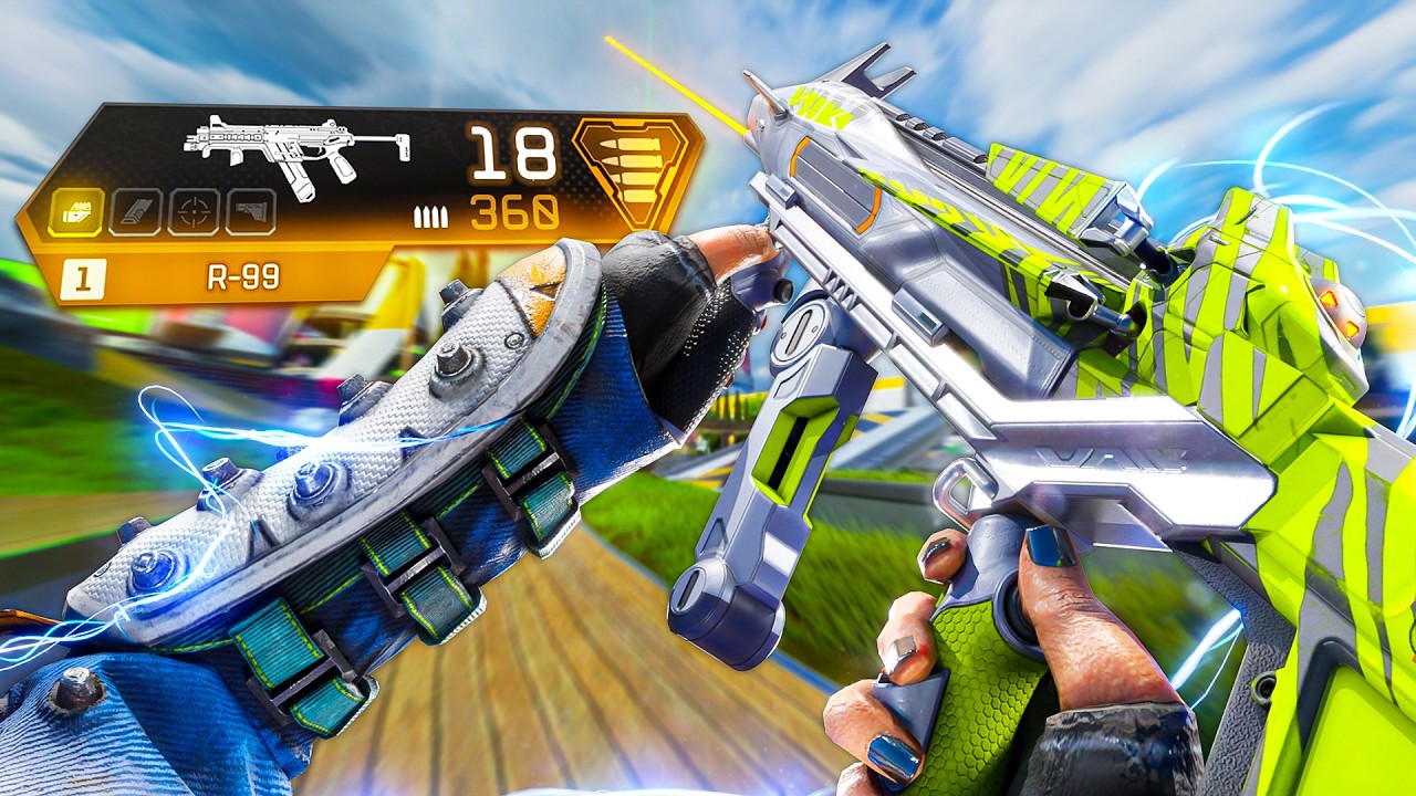 Abusing The GOLD Laser R99 In Pred Lobbies... (Overpowered)