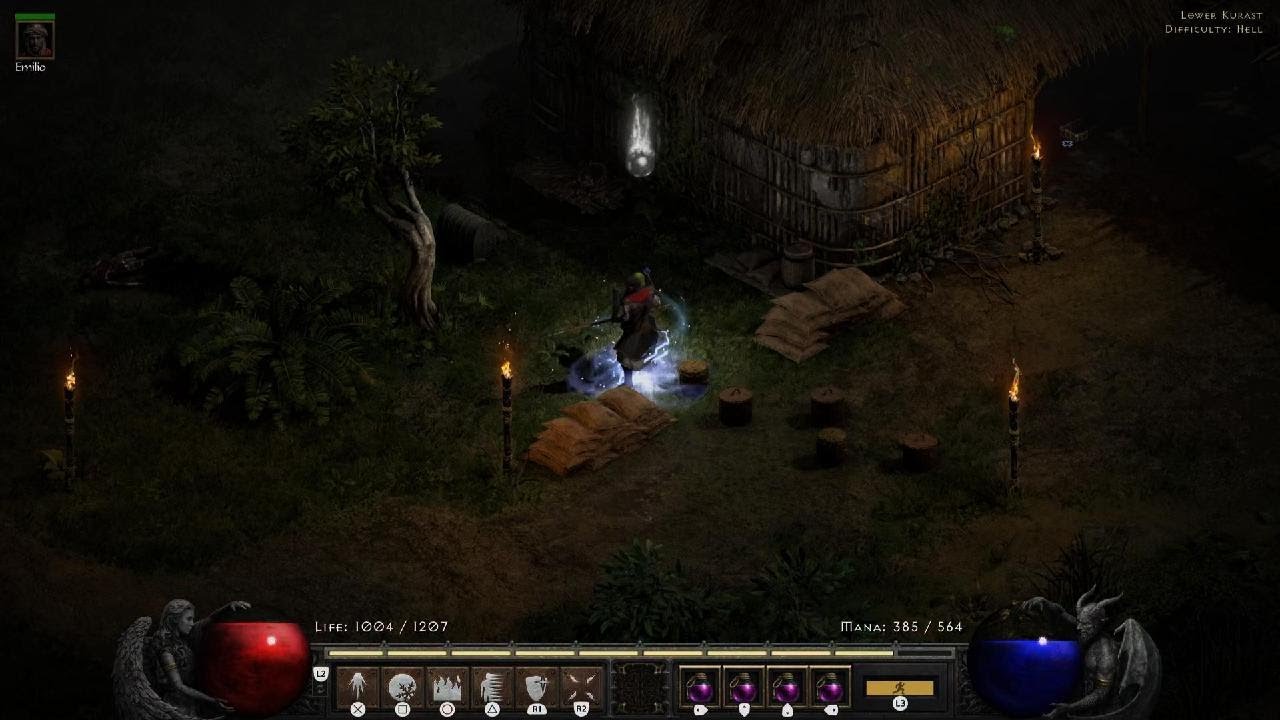 Diablo II: Resurrected: Ber rune drop in Low Kurast - YouTube