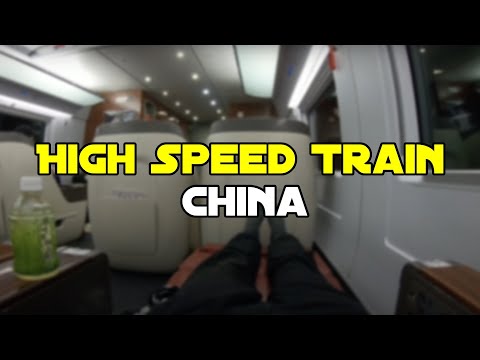 Traveling Business Class on a Chinese Highspeed Train