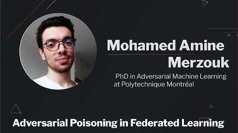 AI Summit - Adversarial Poisoning in Federated Learning - Mohamed Amine Merzouk
