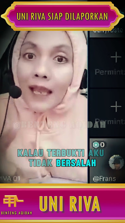UNI RIVA SIAP DILAPORKAN KE POLISI JIKA TERBUKTI MENGHUJAT AGAMA KRISTEN #shorts #uniriva #debat