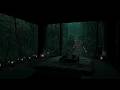 Rain Sounds Around a Quiet Forest Cabin 🌧 Peaceful Dark Bedroom Ambience for Deep Sleeping (No ADs)