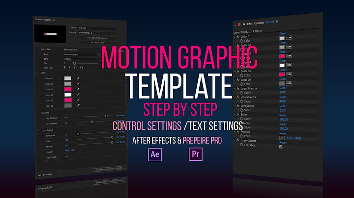 Lỗi this motion graphic template was created in after effects năm 2024