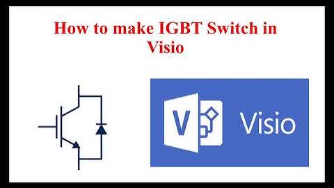How to make IGBT Switch in Visio | Easy way of drawing