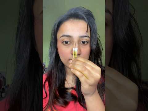 nose-contour-with-q-tips-🤯😱kya-hogaya🤮-#shorts-#trendinghacks-#viralshorts-#viralhacks-#short-#hacks