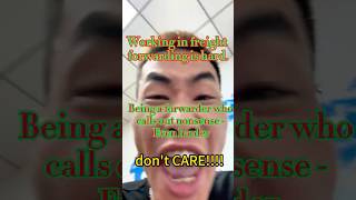 Working in freight forwarding is hard.Being a forwarder who calls out nonsense - Even harder