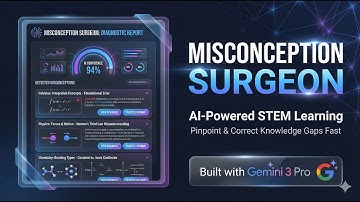 Misconception Surgeon | Google DeepMind - Vibe Code with Gemini 3 Pro in AI Studio (Kaggle)