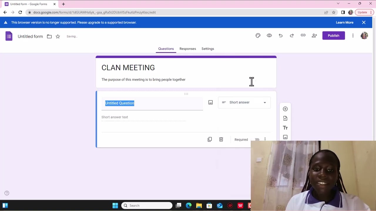 REIMAGINED WAY OF USING GOOGLE FORM
