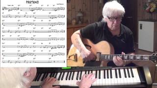 Pretend - Jazz guitar &amp; piano cover ( Lew Douglas )