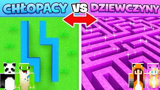 LABIRYNT CHŁOPAKÓW vs DZIEWCZYN w Minecraft!