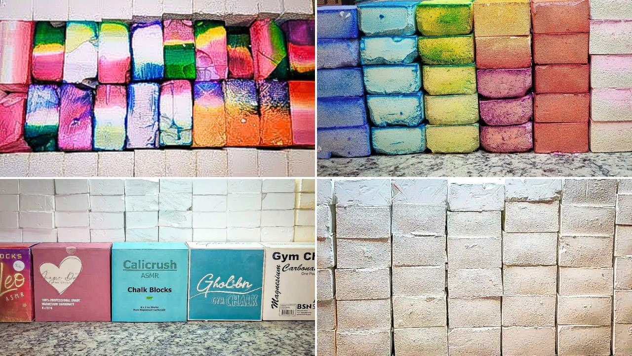 Plain Dyed Reformed Gym Chalk! @CleanBreakASMR     | Gym Chalk