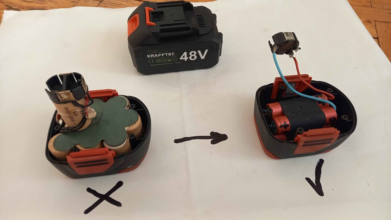 Простая переделка на литиевые АКБ всех  видов електроинструментов.