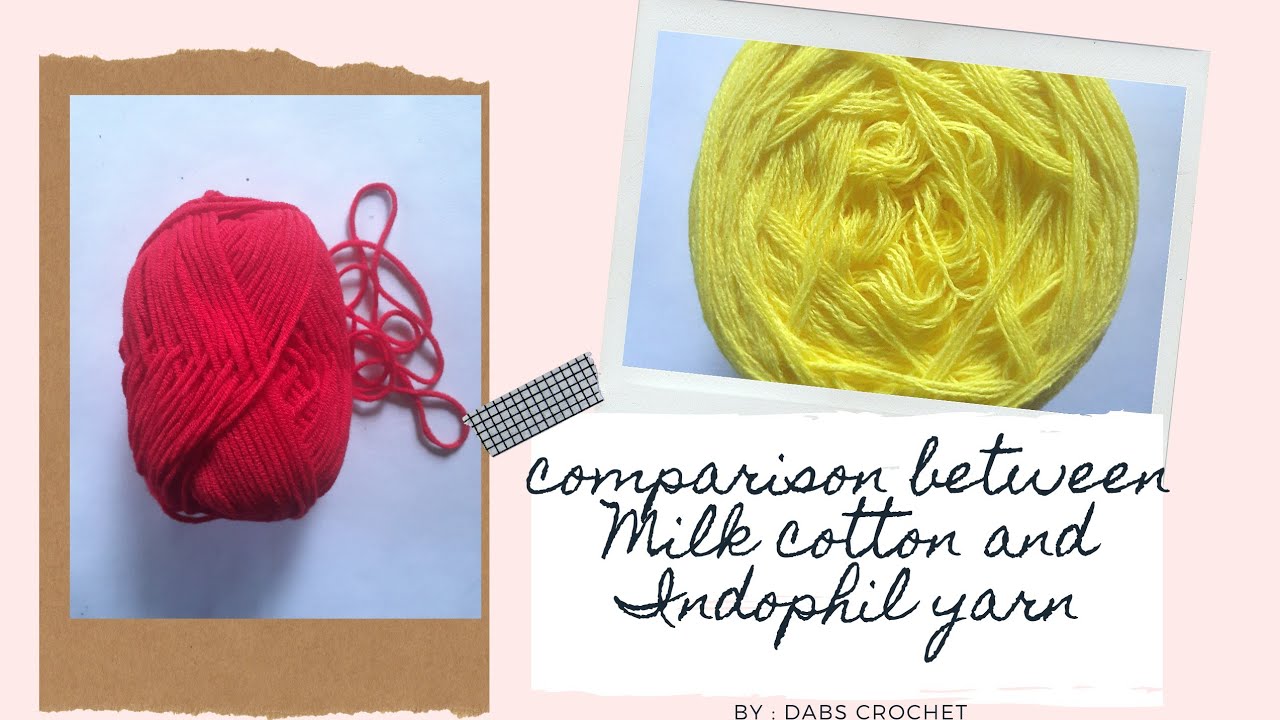 Comparison between Milk Cotton and Indophil yarn YouTube