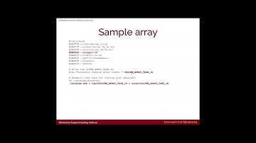 Introduction to SLURM Job Arrays