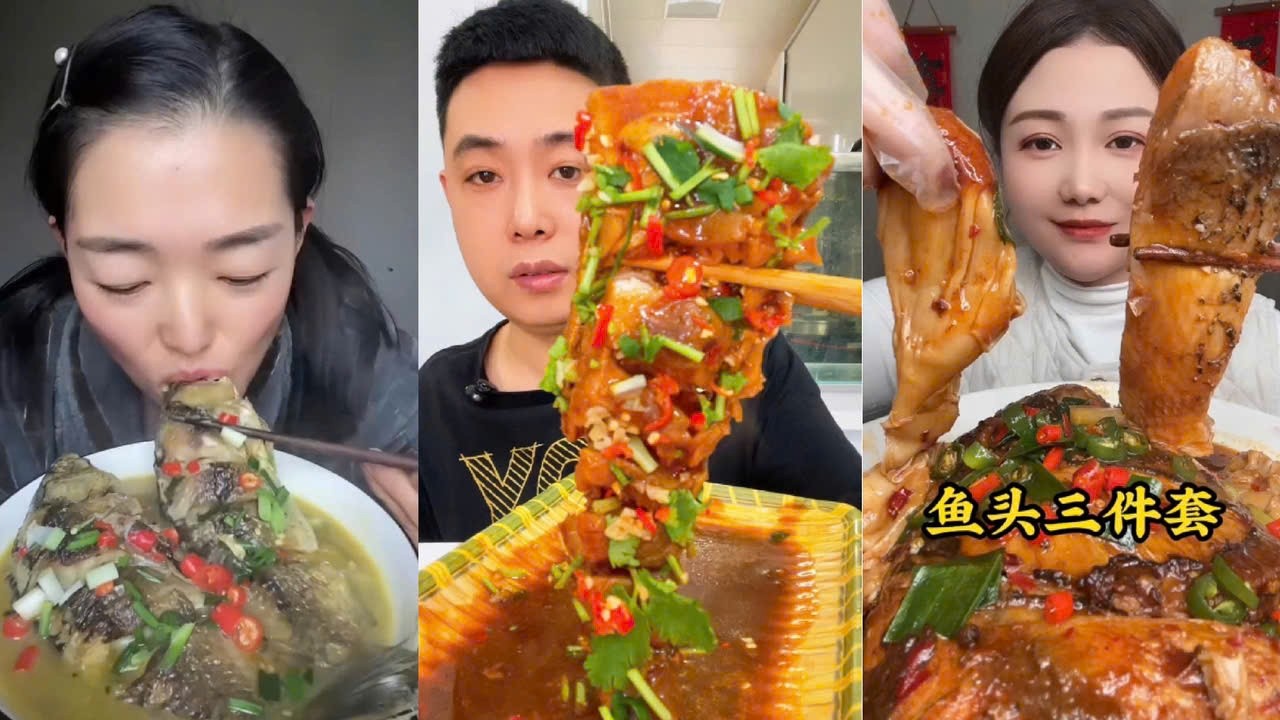 Eat Braised Fish, Challenge Eat Various Types of Braised Fish, Braised Fish Spicy #15