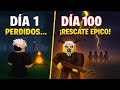 SOBREVIVÍ 100 DÍAS en un BOSQUE OSCURO | Roblox