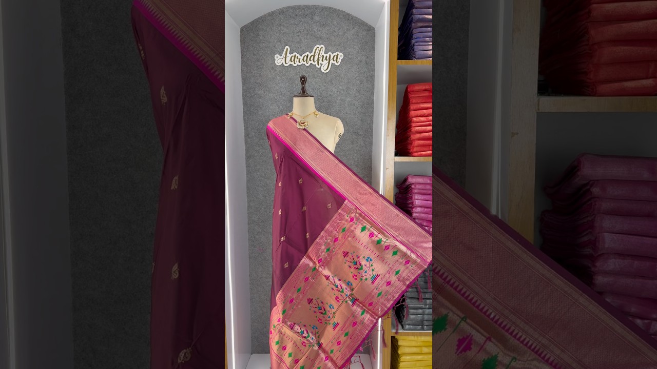 Pure Zari Geomatric Motif Paithani Dupatta