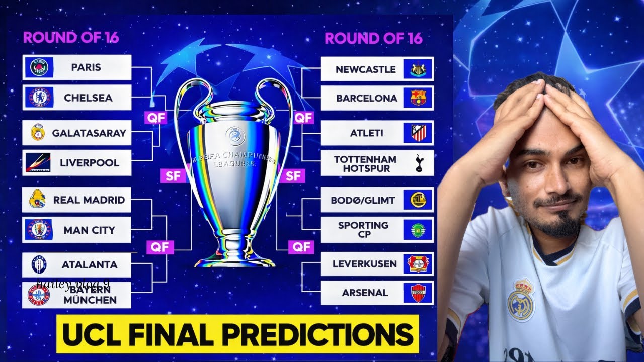 EARLY CHAMPIONS LEAGUE KNOCKOUT PREDICTIONS | WHO WILL MAKE IT TO THE FINAL | BONUS FAN PREDICTION 😂