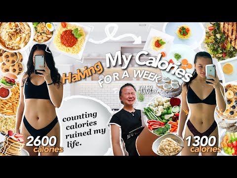 I HALVED My Calories For A Week *VERY DIFFICULT*