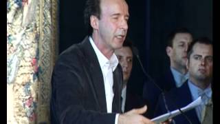 Roberto Benigni alla conclusione delle celebrazioni per il 150° anniversario dell'Unità d'Italia 