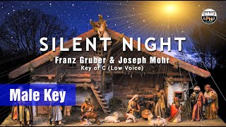 Video thumbnail of "Silent Night | Karaoke | Male Key (C)"