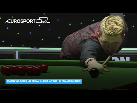 WATCH: Kyren Wilson's 147 break in FULL at the UK Championship!  | UK Championship 2020 | Eurosport