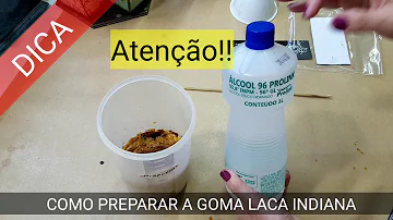 Como diluir Goma-laca Indiana Acrilex?