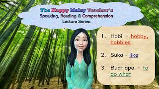 Learn Malay Basic & Essential Vocabulary For Asking Questions. Speak Like A Local - Hobby Vocabulary