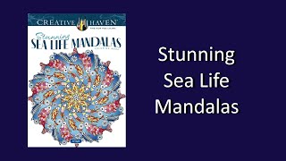 Full Stunning Sea Life Mandalas by Jo Taylor Coloring Book Flip Through Update