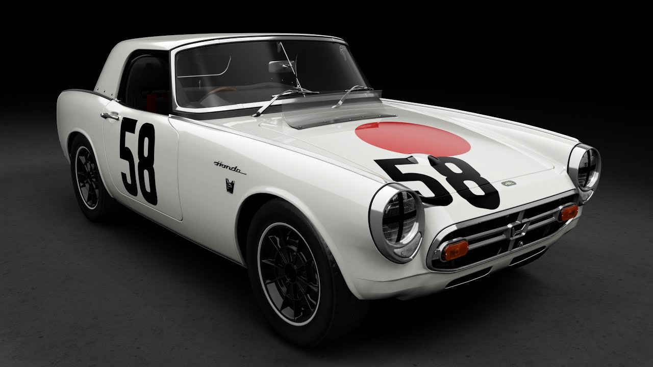 版画作品　　S800レーシング Assetto Corsa: 1967 Honda S800 at Nürburgring 67 - YouTube
