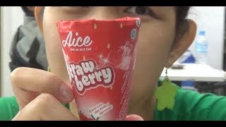 Review Es Krim Aice Strawberry (MURAH dan BESAR! Cuma Rp4.500)