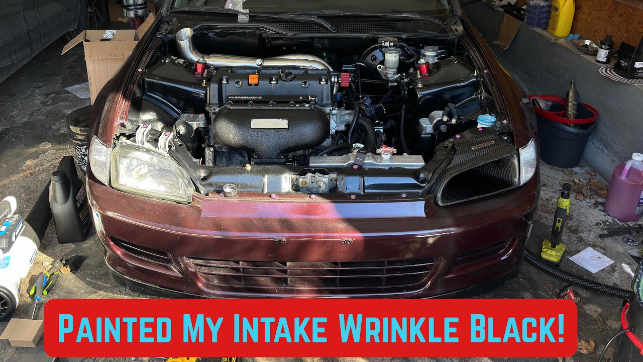 Painting My Skunk 2 Centerfeed Intake Manifold | Nitrous Kswap Eg Build!