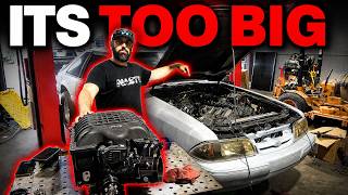 ITS WAY BIGGER THAN WE THOUGHT!!! Hellcat Blower in foxbody!
