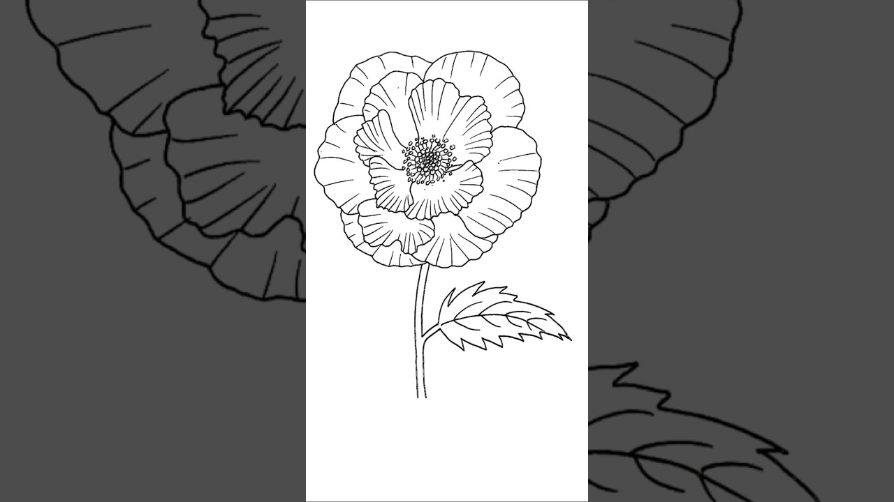 Line art of flower 🥰😍🤩