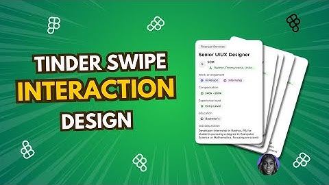 Tinder Swipe Interaction Recreated in Figma | UI/UX Animation