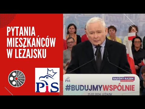 Jarosław Kaczyński - pytania mieszkańców w Leżajsku