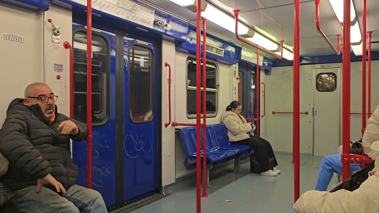 AnsaldoBreda MB100 n.115 | Annunci di fermata modificati | Metro B Roma (ATAC)