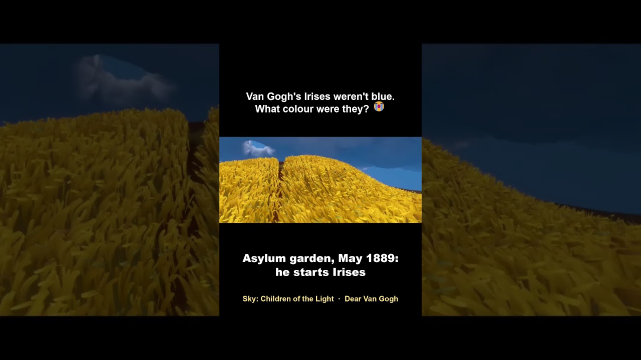Van Gogh's Irises weren't blue 😭 Sky: Children of the Light #dearvangogh