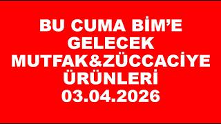 Bu A Bi̇me Gelecek Mutfak & Züccaci̇ye Ürünleri̇ 03.04.2026