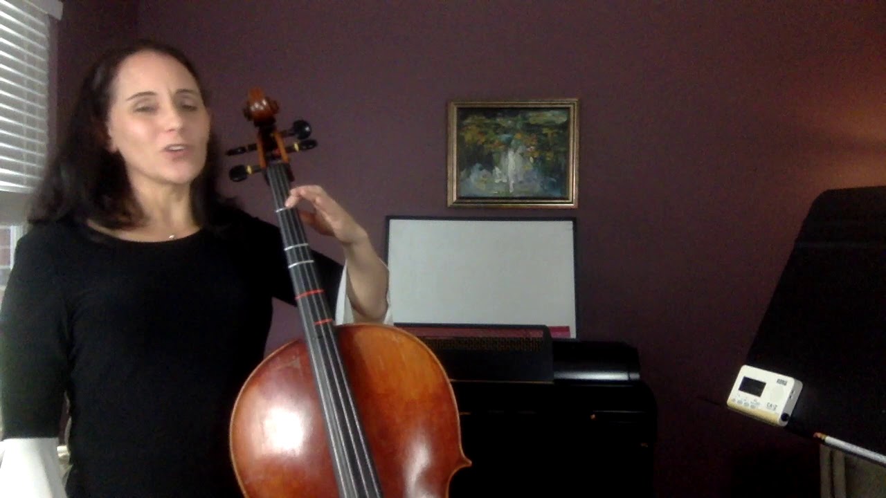 Beginning Orchestra Class video #57 cello - YouTube