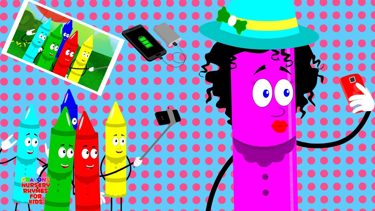 Selfie Song For Children By Crayons Nursery Rhymes Cartoons Videos