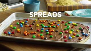 My brother used to call these "spreads" because you spread out the
dough before it bakes, then chocolate all over top. but doesn't really
m...