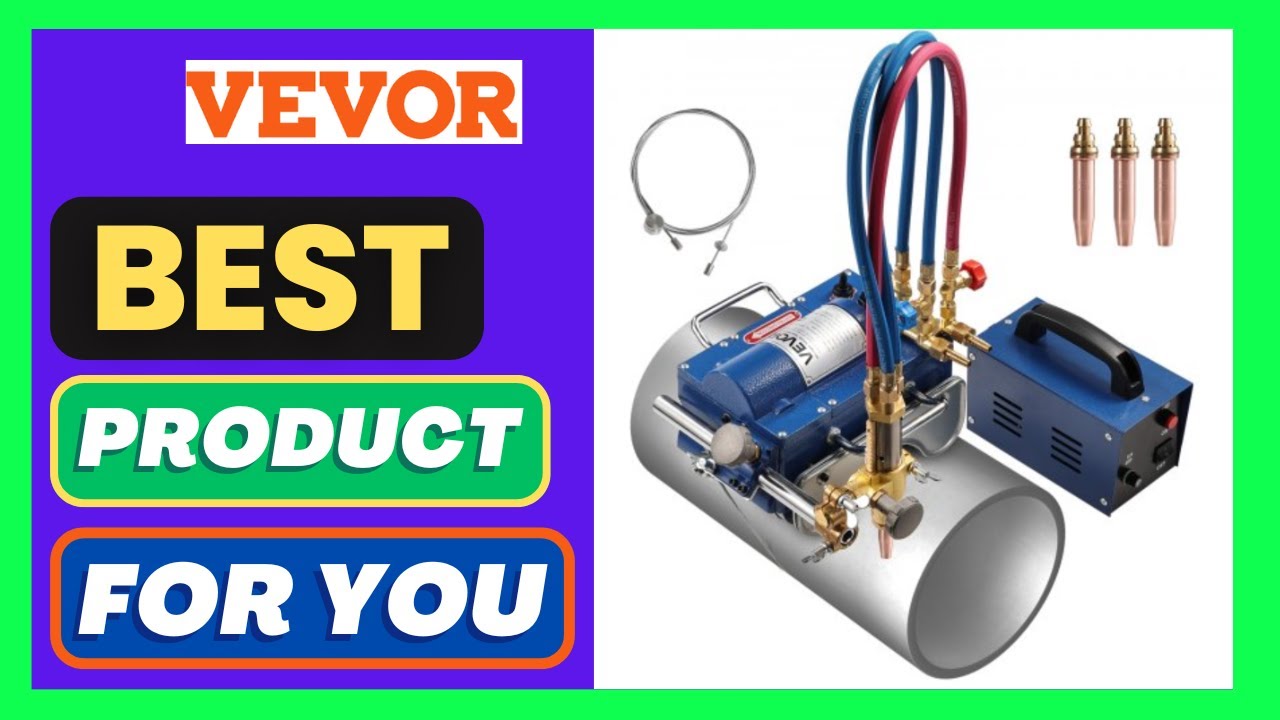 VEVOR Electromagnetic Gas Pipe Cutting Machine, 2"-30"/Min Automatic Pipe Beveler for 0.2"-4"