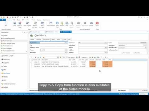 10. Copy From and Copy To Features in QNE Optimum