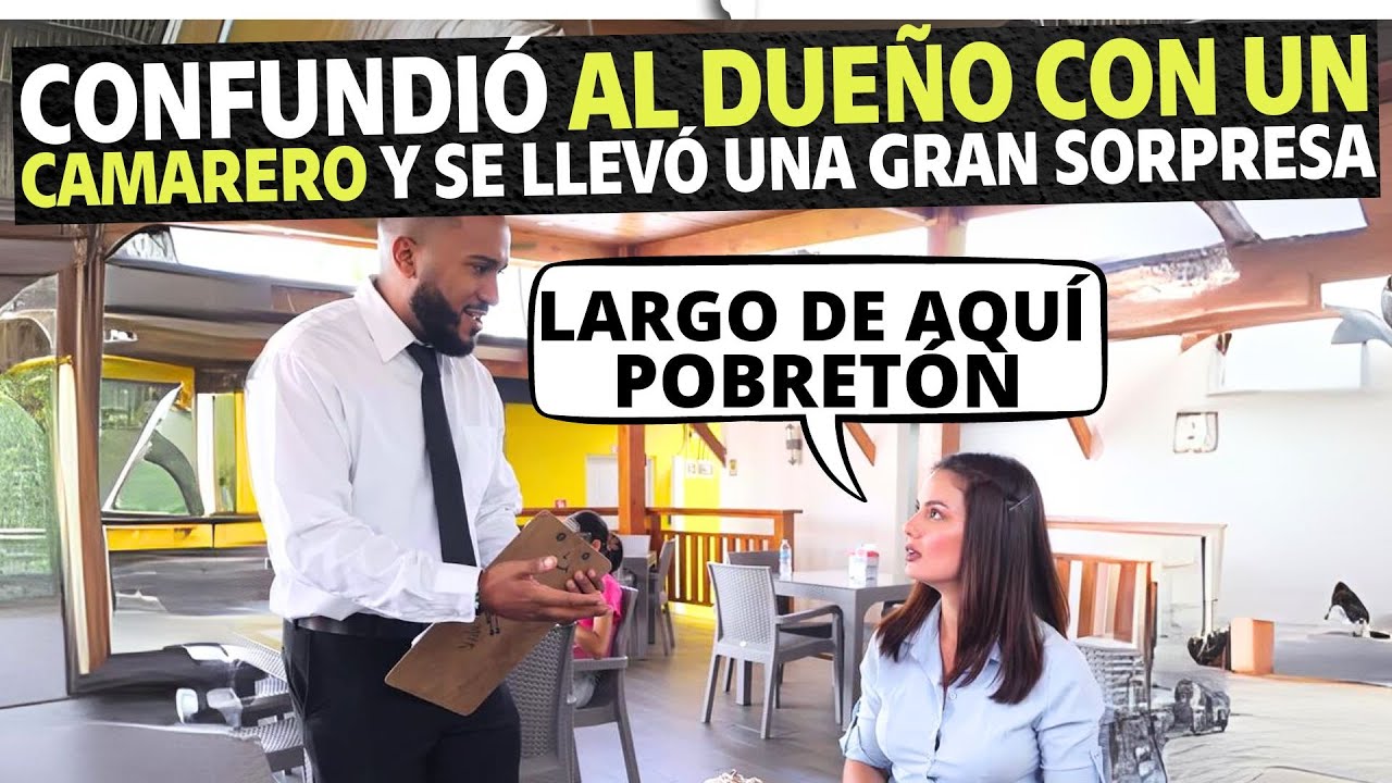 Confundió al dueño con un camarero y se llevó una gran sorpresa.