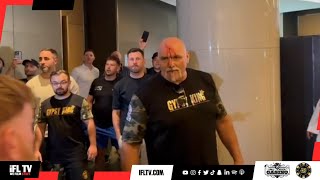 F****** CHAOS ERUPTS AS BIG JOHN FURY IS CUT OPEN BY HEADBUTT FOLLOWING ALTERCATION WITH TEAM USYK