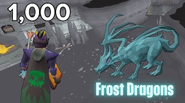 Loot From 1000 Frost Dragons on OSRS - HUGE PROFIT